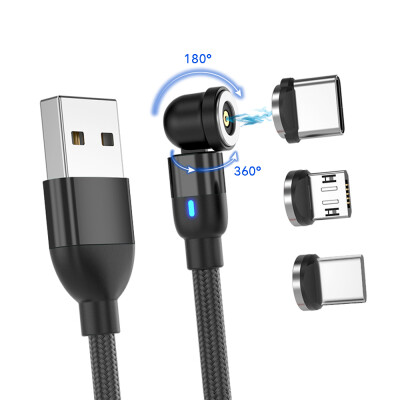 Platinium Magnetický nabíjací kábel otočný 540 ° 3v1, 1 meter