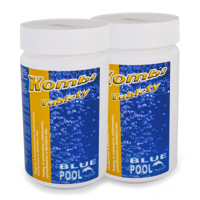 BluePool Bazénové chlór kombi 5v1 tablety 2 x 1 kg