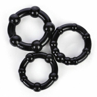 Wellife Erekčný krúžok BIG BOSS 3 ks, farba čierna