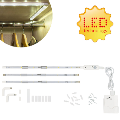 Platinium Bezdrôtová LED lišta s detektorom pohybu 90 cm MY-84053