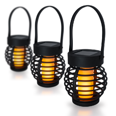 Garden King Solárny LED lampáš závesný 3 ks, teplá biela SL-1003