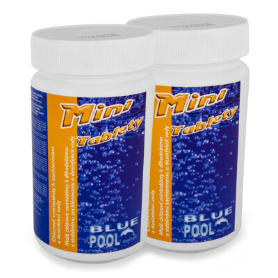 BluePool Bazénové chlór mini tablety 2 x 1 kg