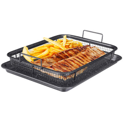 De Gusto Plech s grilovacím košíkom MAXI CRISPER 33 x 25 cm