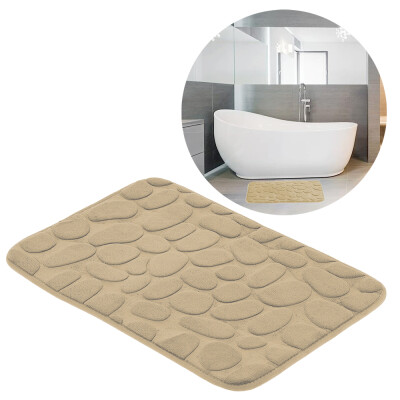 HomeLife Kúpeľňová predložka SOFT FOAM 40 x 60 cm obdĺžnik, béžová