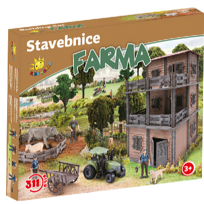 Kids World Stavebnica farma 311 ks