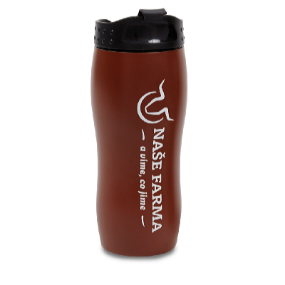 De Gusto Termohrnček 350 ml hnedý