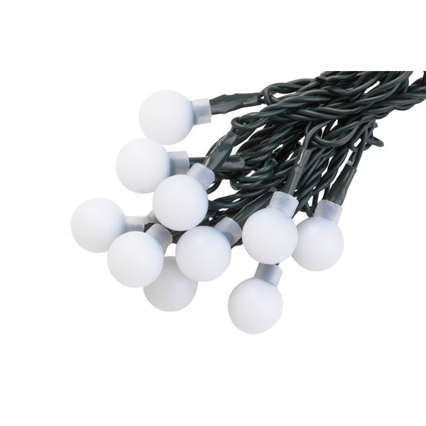 Platinium Vianočné LED osvetlenie 100 diód guličky, studená biela