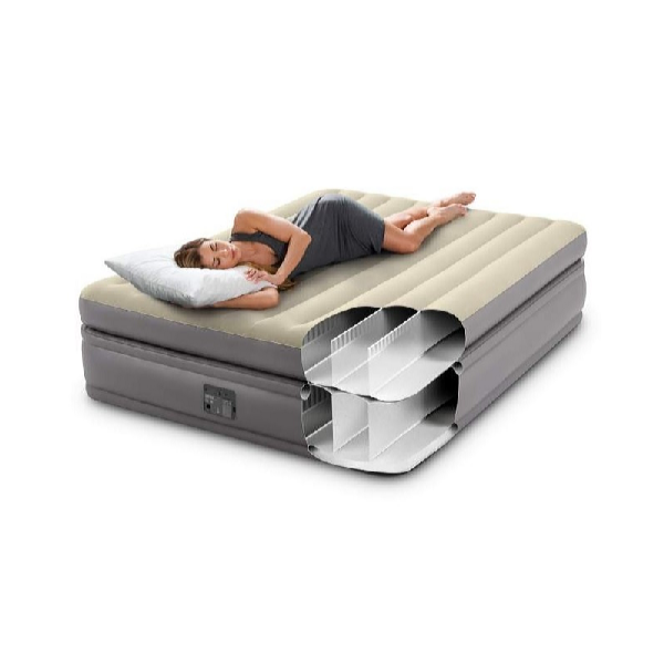 Intex Nafukovacia posteľ Air Bed Prime Comfort Queen so vstavaným kompresorom