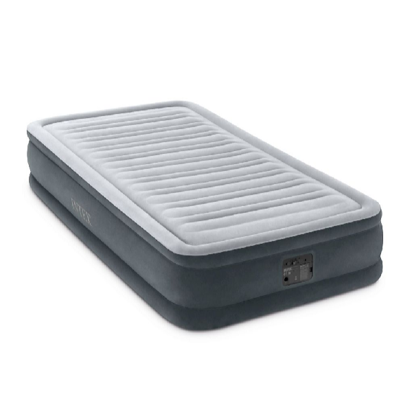 Intex Nafukovacia posteľ Air Bed Comfort-Plush Twin so vstavaným kompresorom