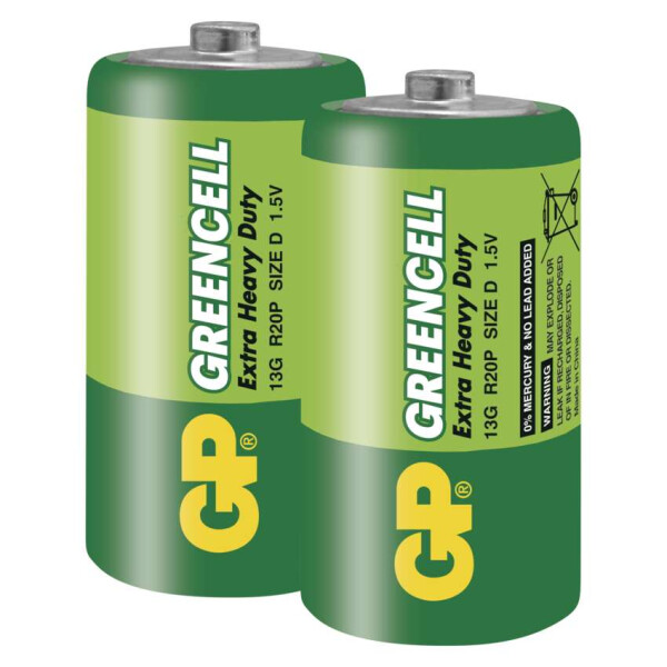 GP Batteries Zinkochloridová batéria GP R20 D 2 ks