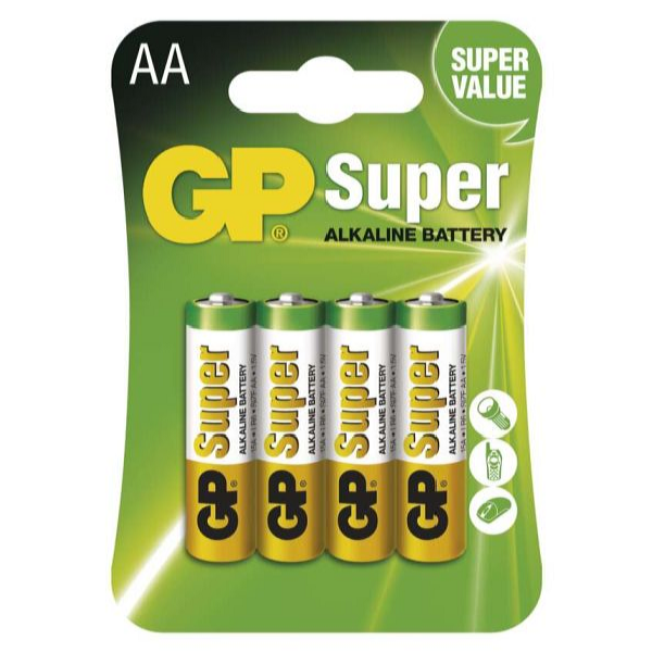 GP Batteries Alkalická batéria GP 1,5V AA 4 ks