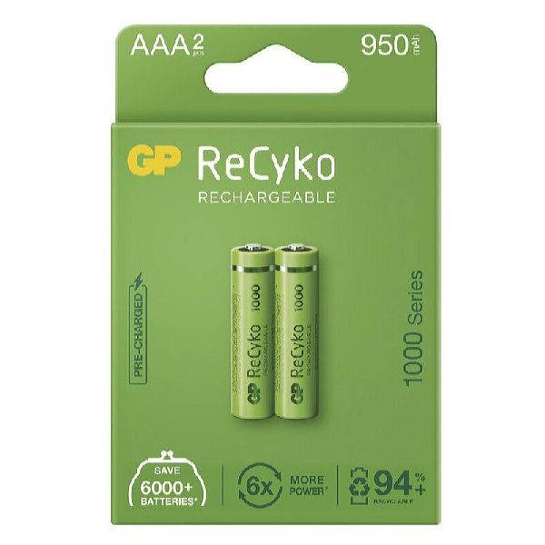 GP Batteries Nabíjecie batérie GP NiMH ReCyko+ AAA 2 ks