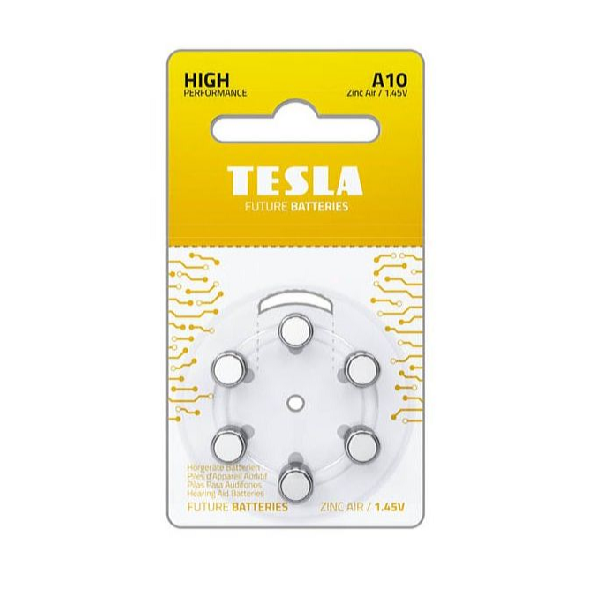 Tesla Batérie do zosilňovača zvuku A10 6 ks