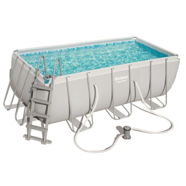 Bestway Bazén Power Steel 4,12 x 2,01 x 1,22 m set vrátane príslušenstva A