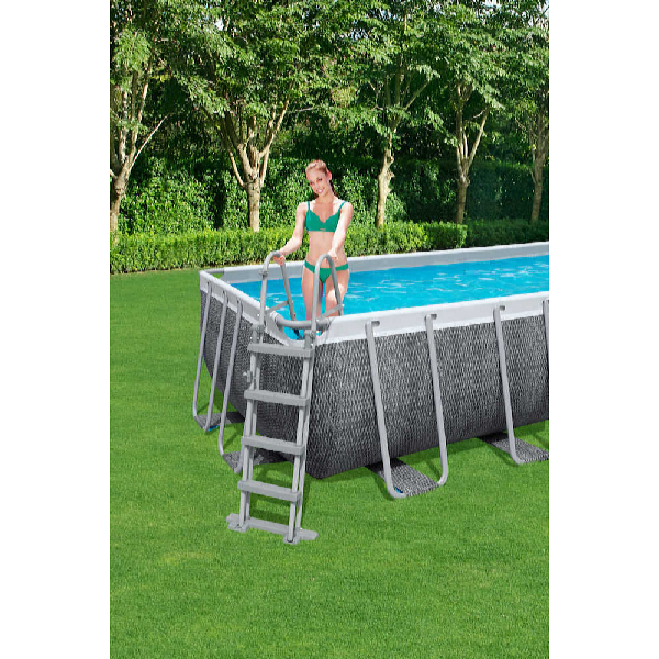 Bestway Bazén Power Steel Rattan 4,12 x 2,01 x 1,22 m set vrátane príslušenstva