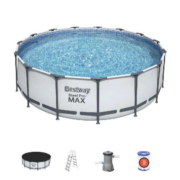 Bestway Bazén Steel Pro Max 4,57 x 1,22 m set vrátane príslušenstva