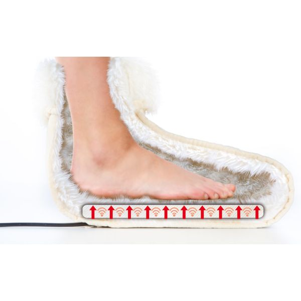 HomeLife Elektrická vyhrievaná papuča s relaxačnou masážou SM7446