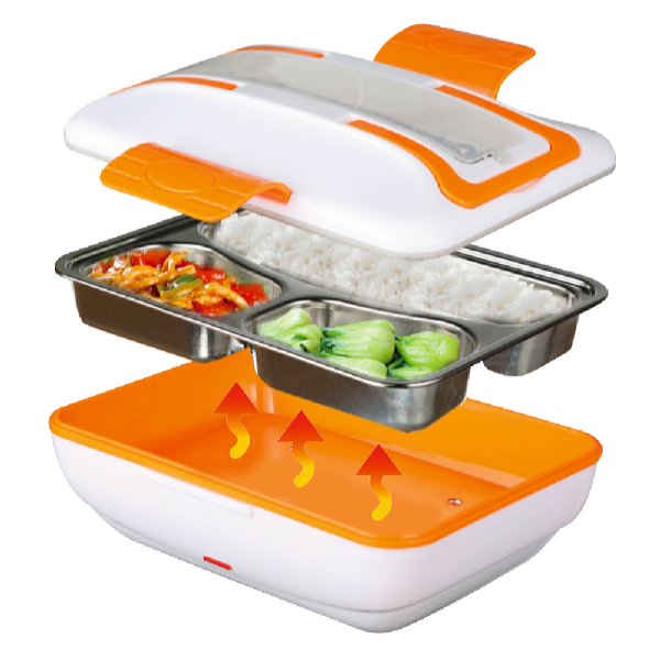 De Gusto Ohrievací box na jedlo WARMY 12V/230V oranžová