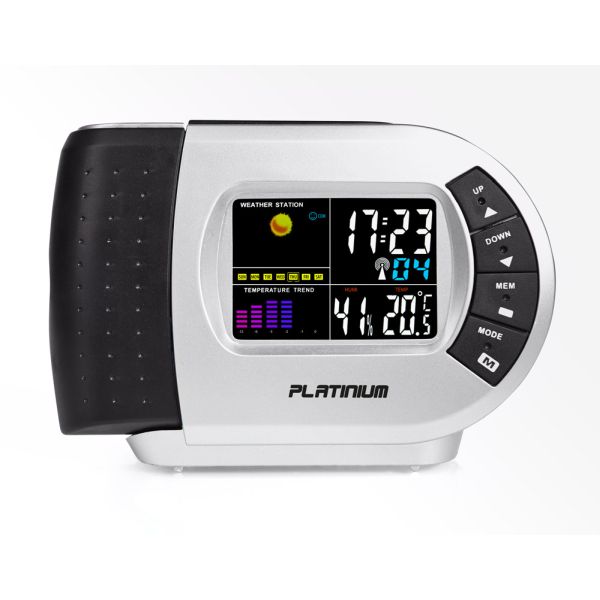 Platinium Budík s meteostanicou a projekciou RS5012LBTC