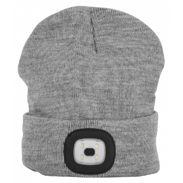 STREND PRO Čiapka s LED čelovkou Albacore kid, sivá