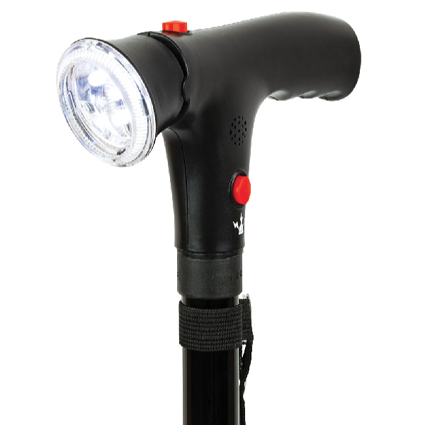 HomeLife Vychádzková skladacia palica so svetlom BH033