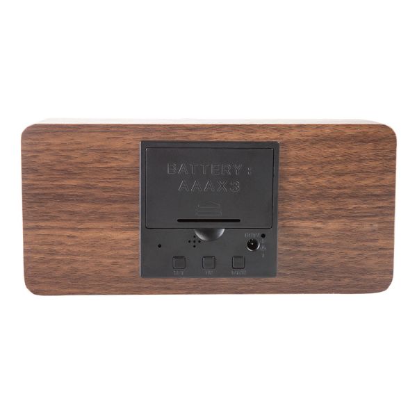 Platinium Drevený digitálny LED budík WAC-020