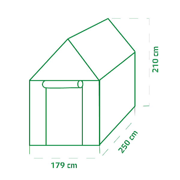 Garden King Zahradný fóliovník House 210 x 179 x 250 cm PM-1162