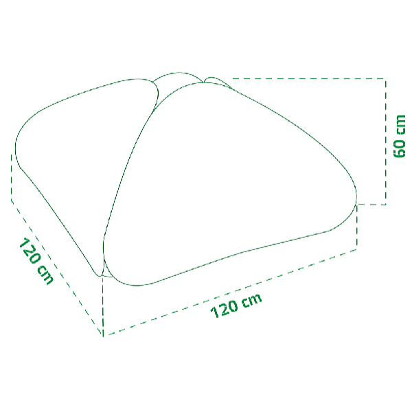 Garden King Samoskladací fóliovník Spring 120 x 120 x 60 cm PM-1298