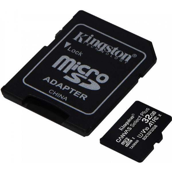 Kingston Pamäťová karta microSDHC 32GB UHS-I U1 SDCS/32GB Canvas Select Plus