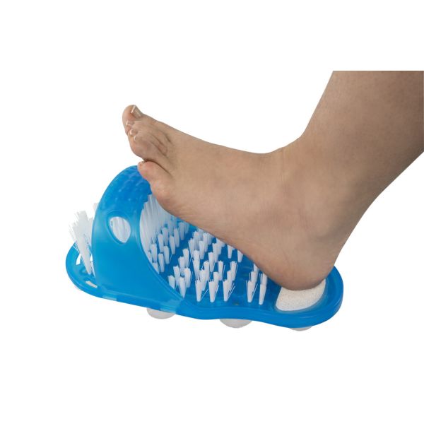 HomeLife Pedikúrna kefa 2v1 modrá