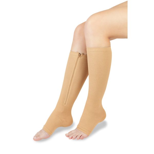 Wellife Kompresné pančuchy so zipsom