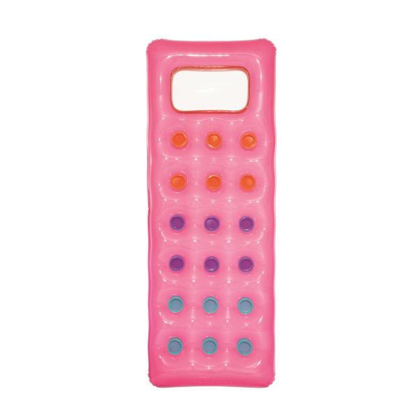 Bestway Nafukovacie lehátko Fashion s okénkom ružová