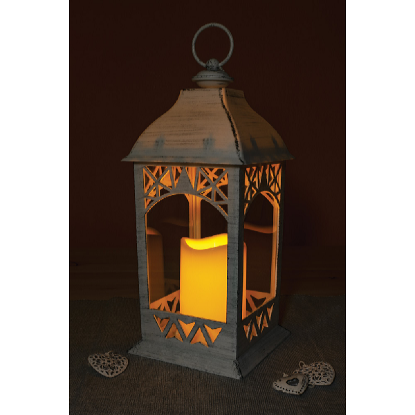 HomeLife LED lampáš dekoračný, biela ZK6119