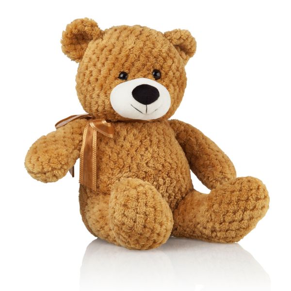 Kids World Plyšový medvedík 31 cm hnedý