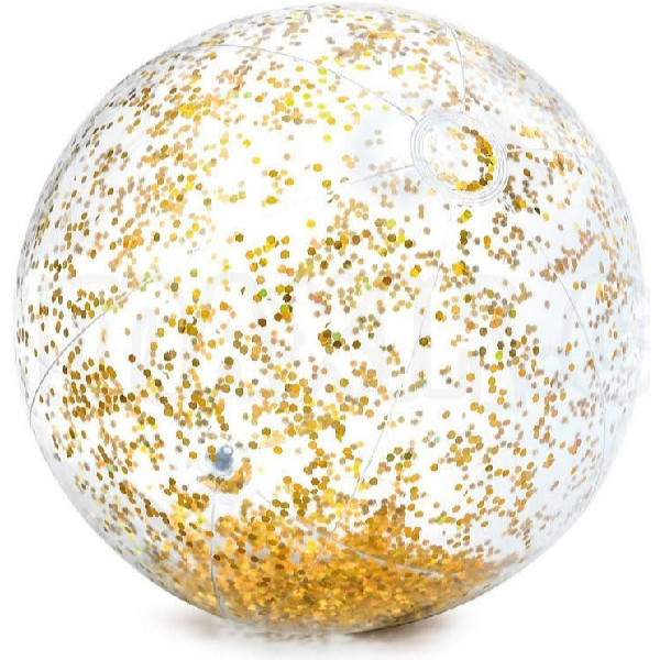 Intex Nafukovacia lopta Glitter Beach 71 cm zlatá