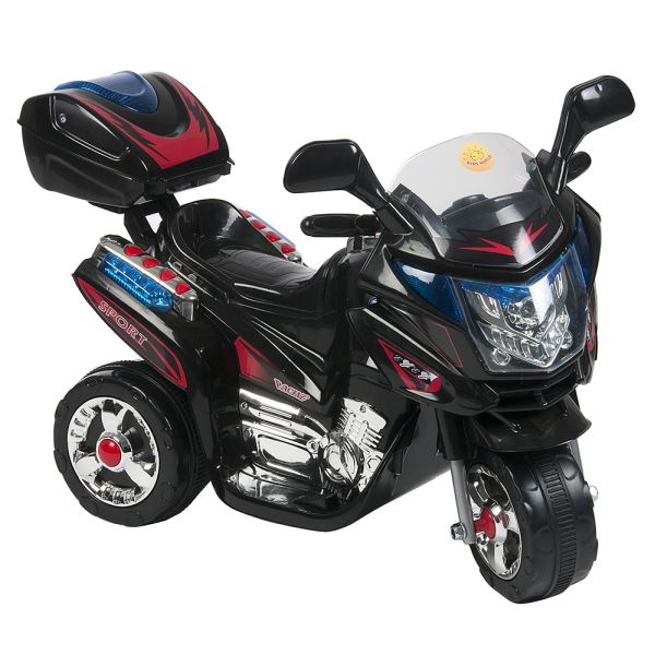 Kids World Detská elektrická motorka Rallye čierna
