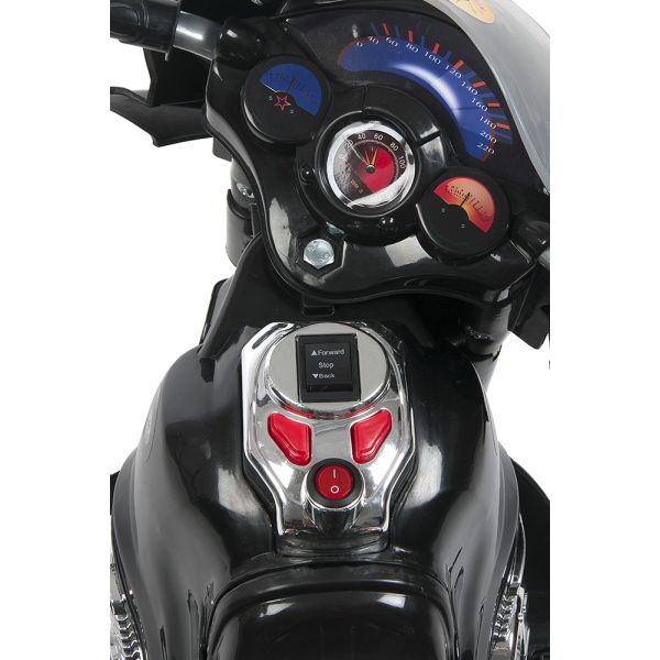 Kids World Detská elektrická motorka Rallye čierna