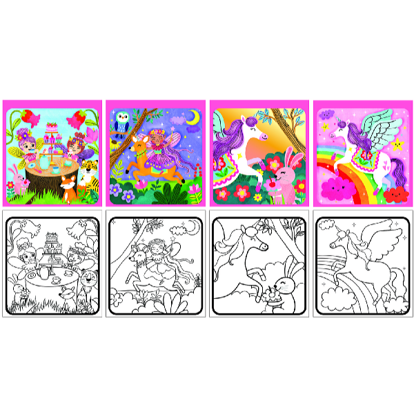 Concorde Kúzelné maľovanky - jednorožci a víly