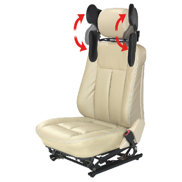 Road Star Bočná nastaviteľná opierka hlavy do auta, čierna