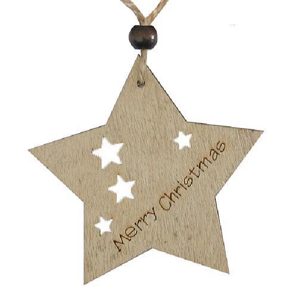 MagicHome Vianočná ozdoba závesná hviezdička 5 ks