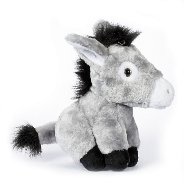 Kids World Plyšový somárik sediaci 28 cm