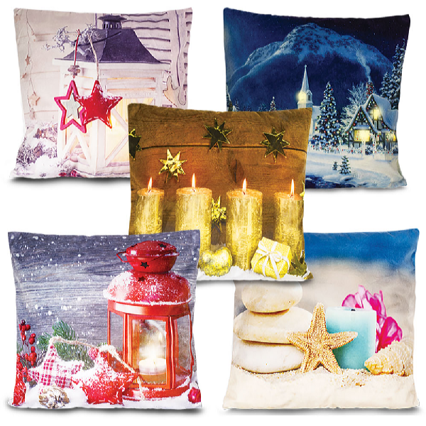 HomeLife LED svietiaca obliečka na vankúš 40 x 40 cm