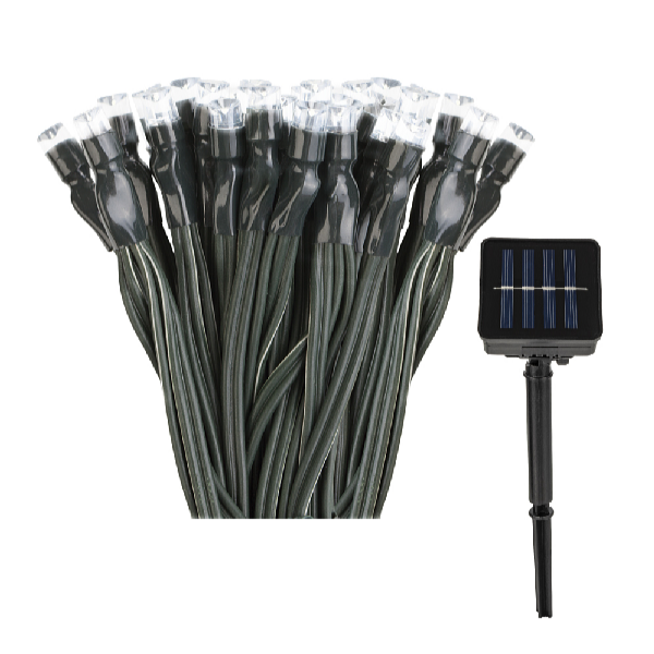 Platinium Solárna svetelná LED reťaz 200 diód, 20 m, teplá biela