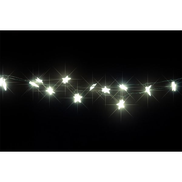 Platinium Vianočné LED osvetlenie 50 diód, hviezdy studená biela