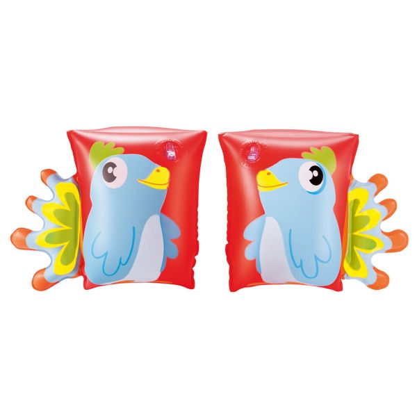 Bestway Nafukovacie rukávniky zvieratko 23 x 15 cm papagáj