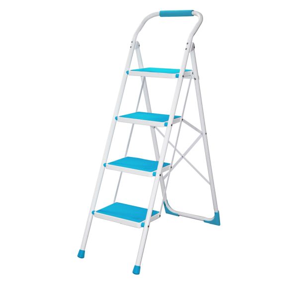 Profi Tools Schodíky do domácnosti PROFI 4x1 priečky, modré JZ919-4B