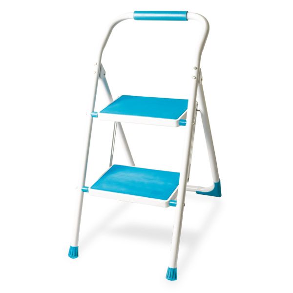 Profi Tools Schodíky do domácnosti PROFI 2x1 priečky, modré JZ919-2B