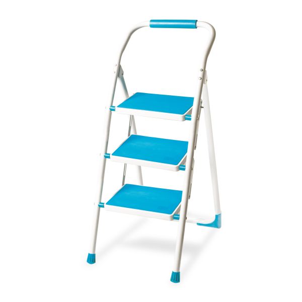 Profi Tools Schodíky do domácnosti PROFI 3x1 priečky, modré JZ919-3B