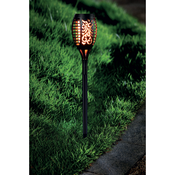 Garden King Solárne svietidlo pochodeň 12 LED SL-7105 súprava 4 ks