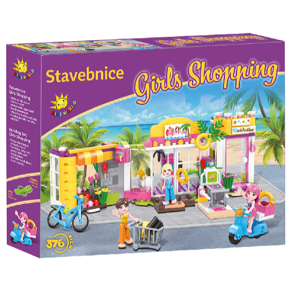 Kids World Stavebnica Girls Shopping 376 ks